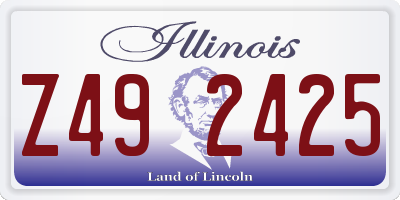 IL license plate Z492425
