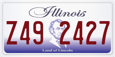 IL license plate Z492427