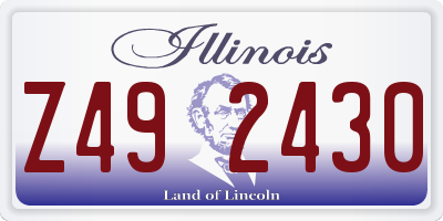 IL license plate Z492430