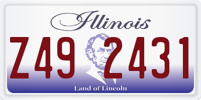 IL license plate Z492431