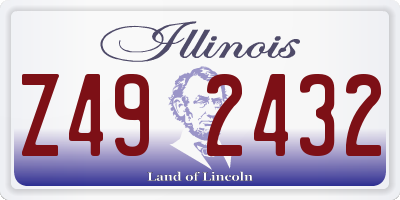 IL license plate Z492432