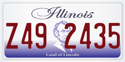 IL license plate Z492435