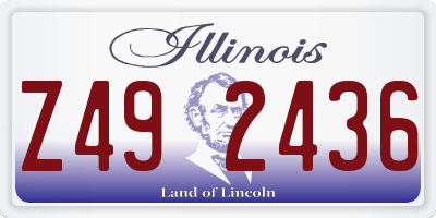IL license plate Z492436