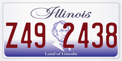 IL license plate Z492438