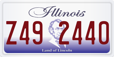 IL license plate Z492440