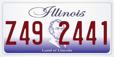 IL license plate Z492441