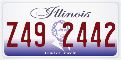 IL license plate Z492442