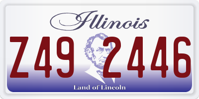 IL license plate Z492446