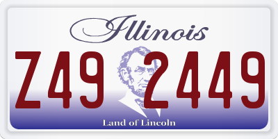 IL license plate Z492449