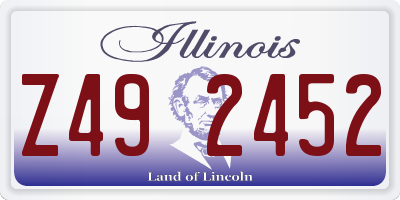 IL license plate Z492452