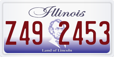 IL license plate Z492453