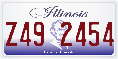 IL license plate Z492454