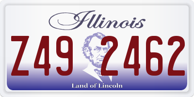 IL license plate Z492462