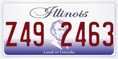 IL license plate Z492463
