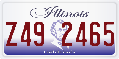 IL license plate Z492465