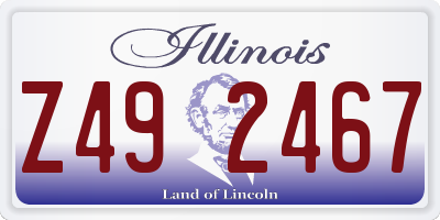 IL license plate Z492467