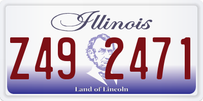 IL license plate Z492471