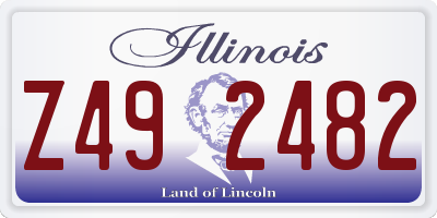 IL license plate Z492482