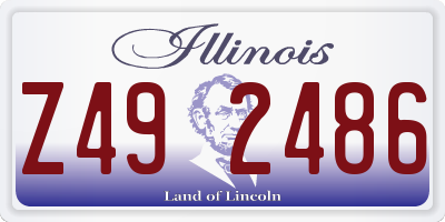 IL license plate Z492486