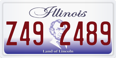 IL license plate Z492489