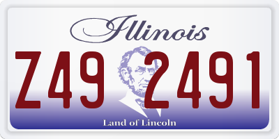 IL license plate Z492491