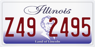 IL license plate Z492495