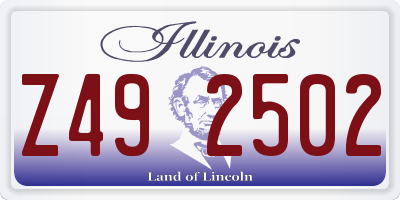 IL license plate Z492502