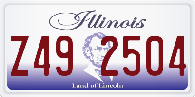 IL license plate Z492504