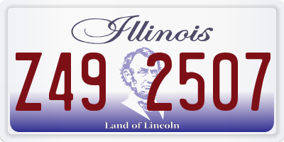 IL license plate Z492507