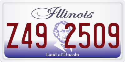 IL license plate Z492509