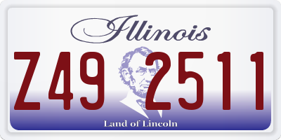 IL license plate Z492511