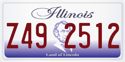 IL license plate Z492512