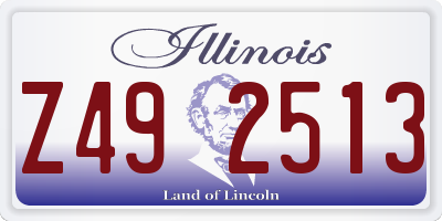 IL license plate Z492513