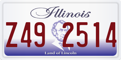 IL license plate Z492514
