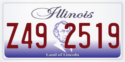 IL license plate Z492519