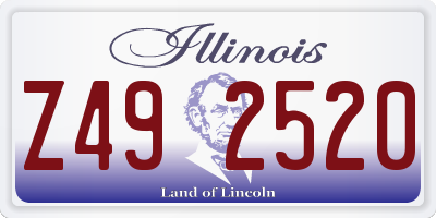 IL license plate Z492520