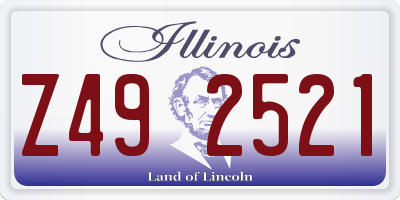 IL license plate Z492521