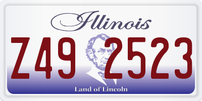 IL license plate Z492523