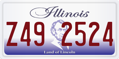 IL license plate Z492524