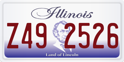 IL license plate Z492526