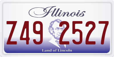 IL license plate Z492527