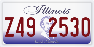 IL license plate Z492530