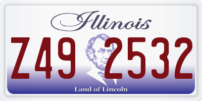 IL license plate Z492532
