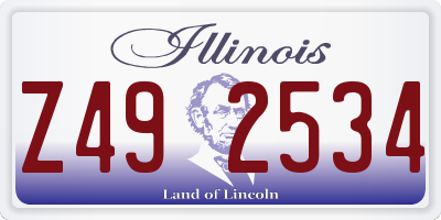 IL license plate Z492534