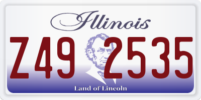 IL license plate Z492535