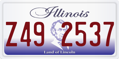 IL license plate Z492537