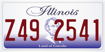 IL license plate Z492541