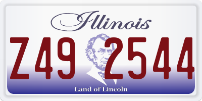 IL license plate Z492544