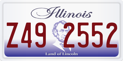 IL license plate Z492552