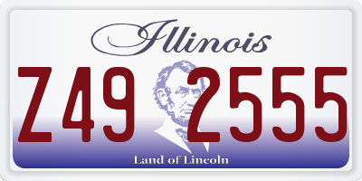 IL license plate Z492555